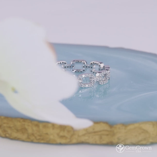 Unique Minimalist Full Eternity Wedding Band