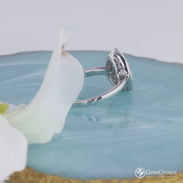 Ballerina Pear Shaped Cluster Mosaic Ring