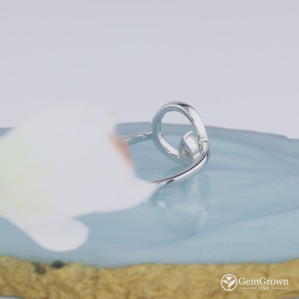 Hollow Open Circle Karma Statement Ring