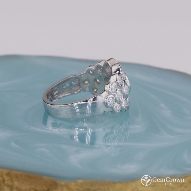 Cocktail Statement Ring Cluster Multi Stone Ring