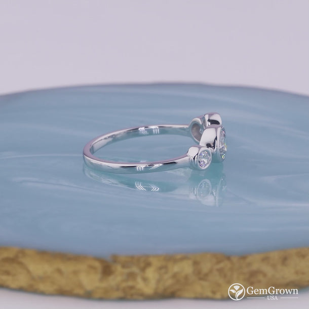 Rubover 5 Stone Scattered Bubble Ring