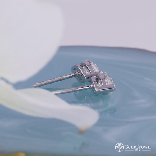 Solitaire 2ct Marquise Cut Moissanite Stud Earrings