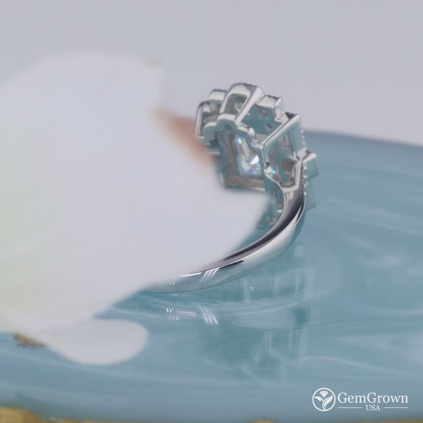 Art Deco Vintage Style Mosaic Statement Ring