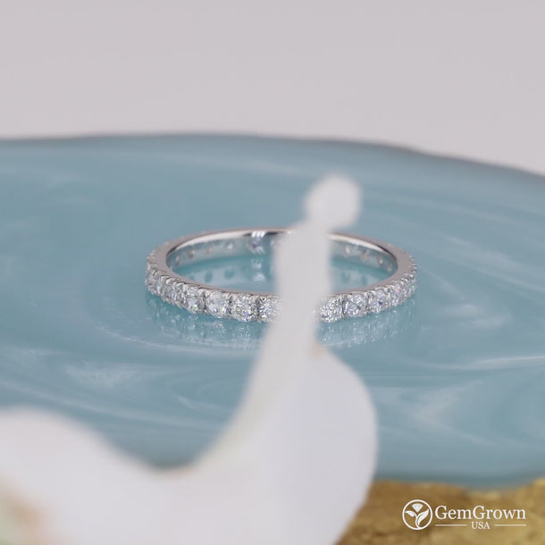 2.90 mm Full Eternity Round Cut Wedding Band