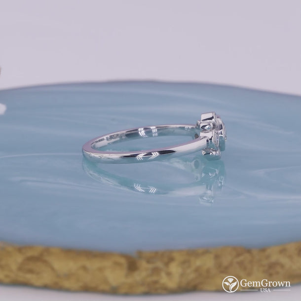 Five Stones Bubbles Moissanite Statement Ring